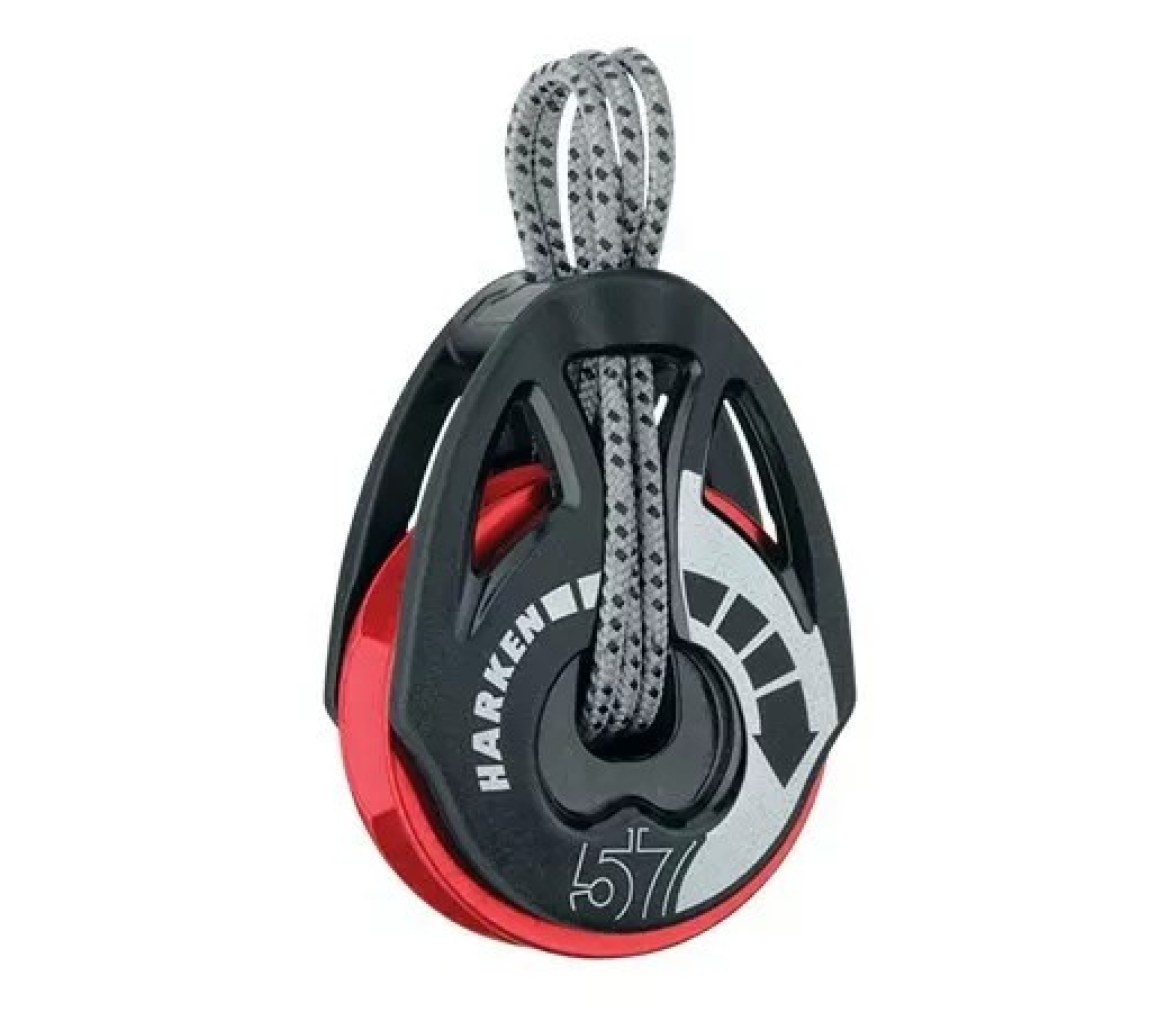 Harken 2160.RED Polea de violín Ratchamatic 57 mm roldana roja