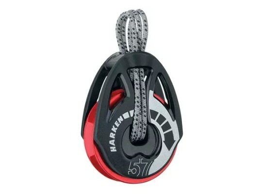 Harken 2160.RED Polea de violín Ratchamatic 57 mm roldana roja
