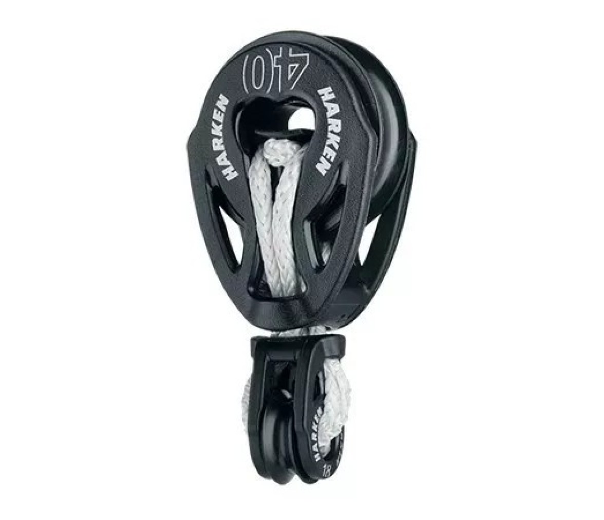 Harken 2162 Polea de carro de escota T2 Soft-Attach 40 mm