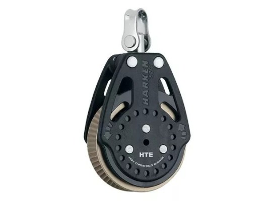 Harken 2165.HTE Polea de violín Ratchamatic HTE 57 mm con muelle