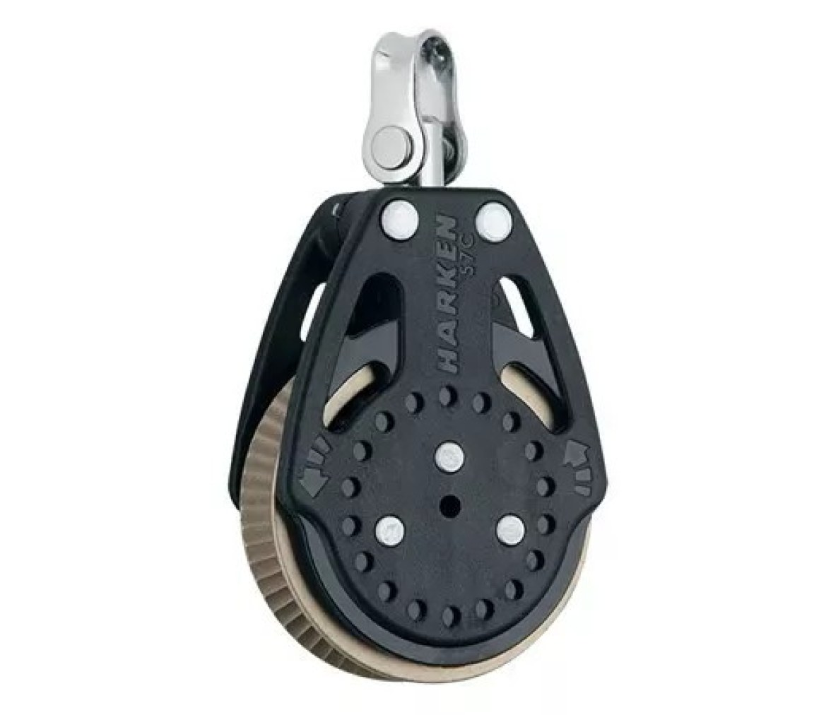 Harken 2165 Polea de violín Ratchamatic 57 mm con roldana