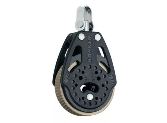 Harken 2166 Polea de violín de 57 mm con giratoria y carraca