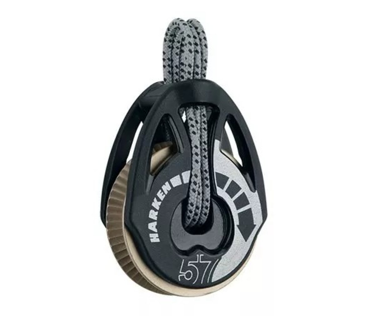 Harken 2167 Poleca de violín T2 Soft-Attach 57 mm con carraca