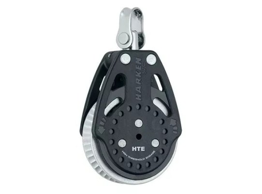 Harken 2168.HTE Polea de violín Ratchamatic HTE 57 mm con giratoria