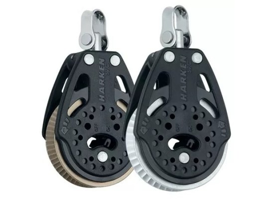 Harken 2172 Pack doble poleas de violín con carraca 57 mm 1.5x y 2x
