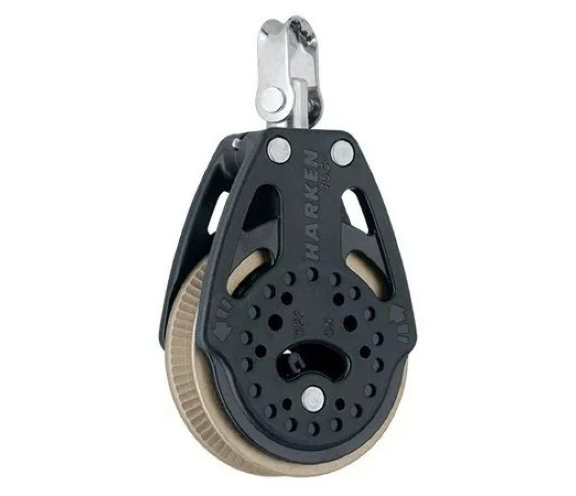 Harken 2174 Polea de violín 75 mm con roldana giratoria