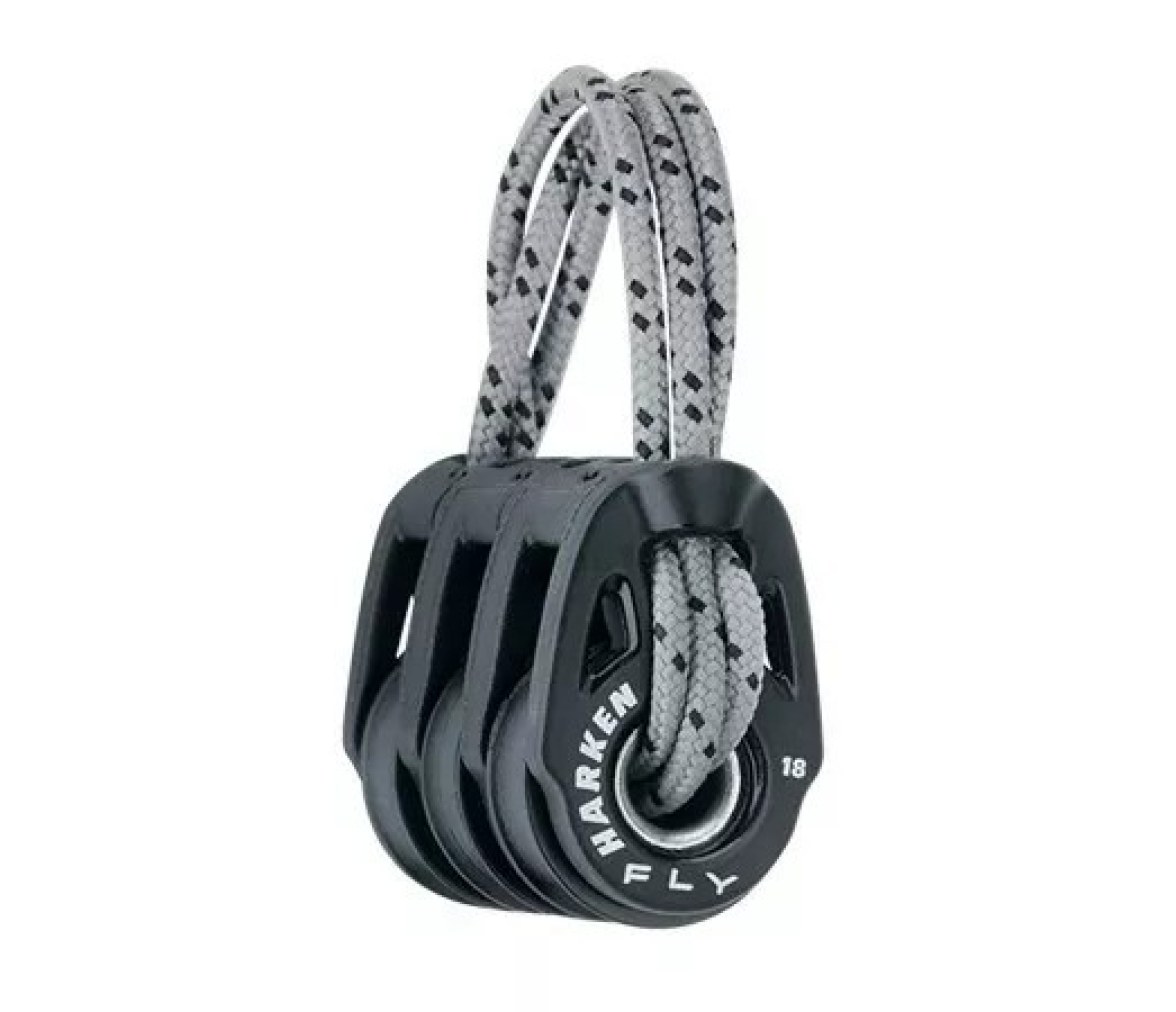 Harken 2180 Polea triple Fly Soft Attach 18 mm