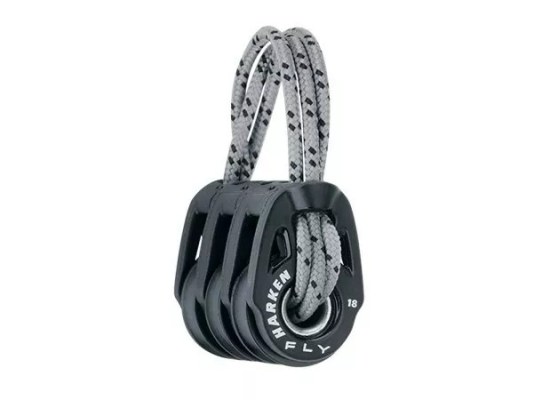 Harken 2180 Polea triple Fly Soft Attach 18 mm