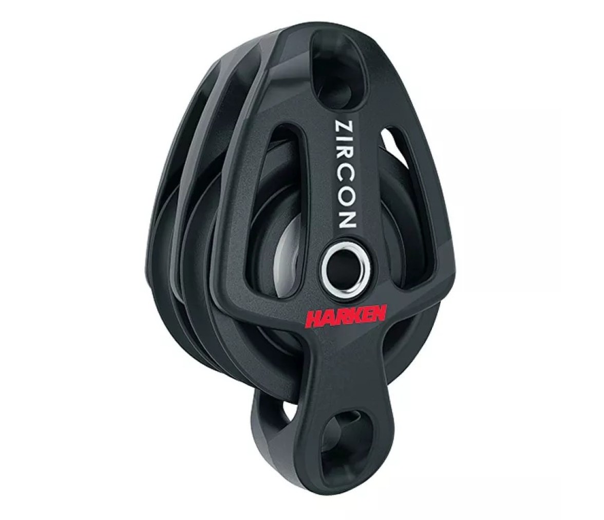 Harken 2198 Polea doble Zircon 57 mm con gaza