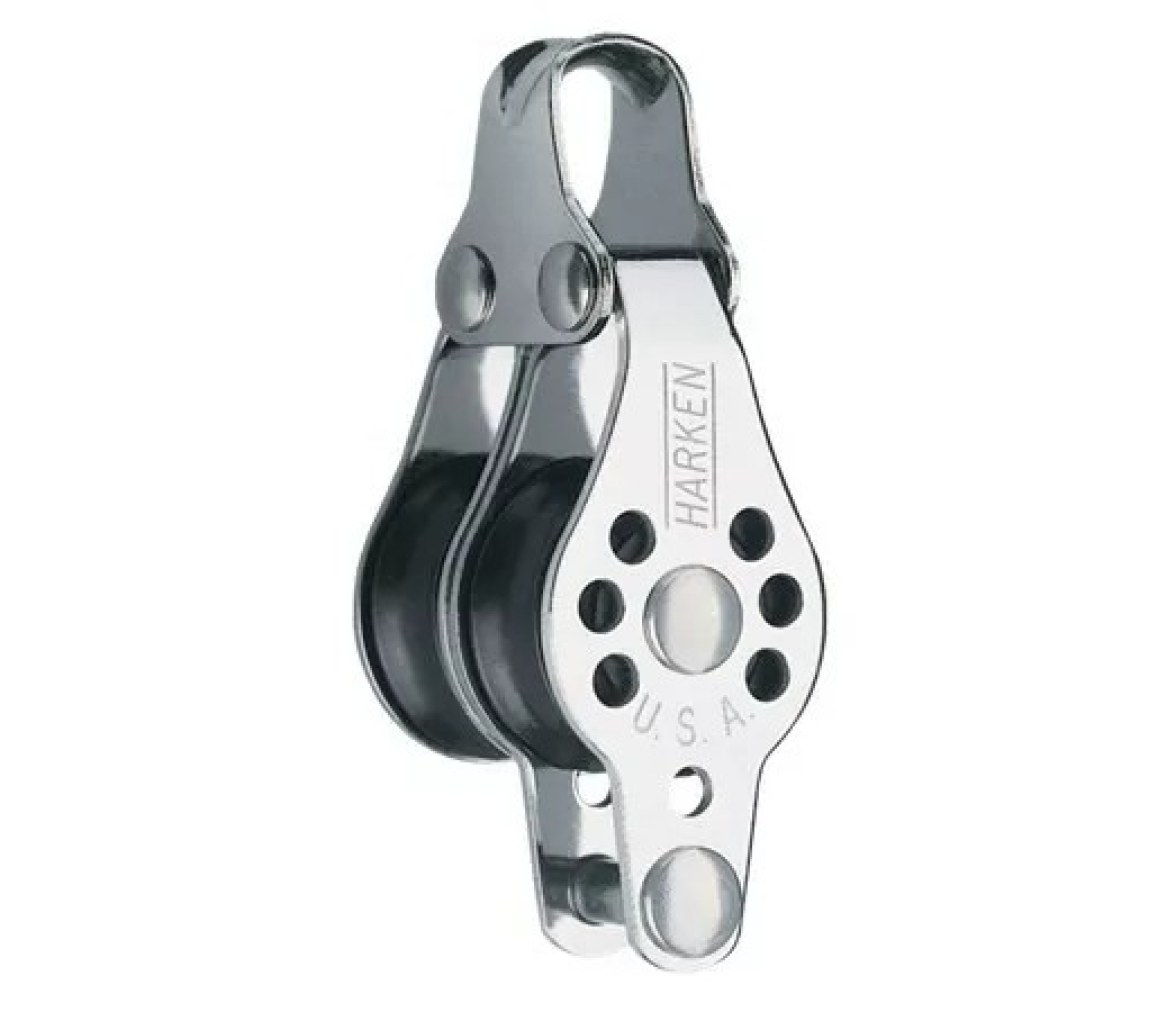 Harken 227 Polea doble 22 mm con gaza
