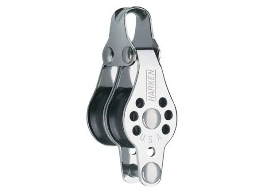 Harken 227 Polea doble 22 mm con gaza