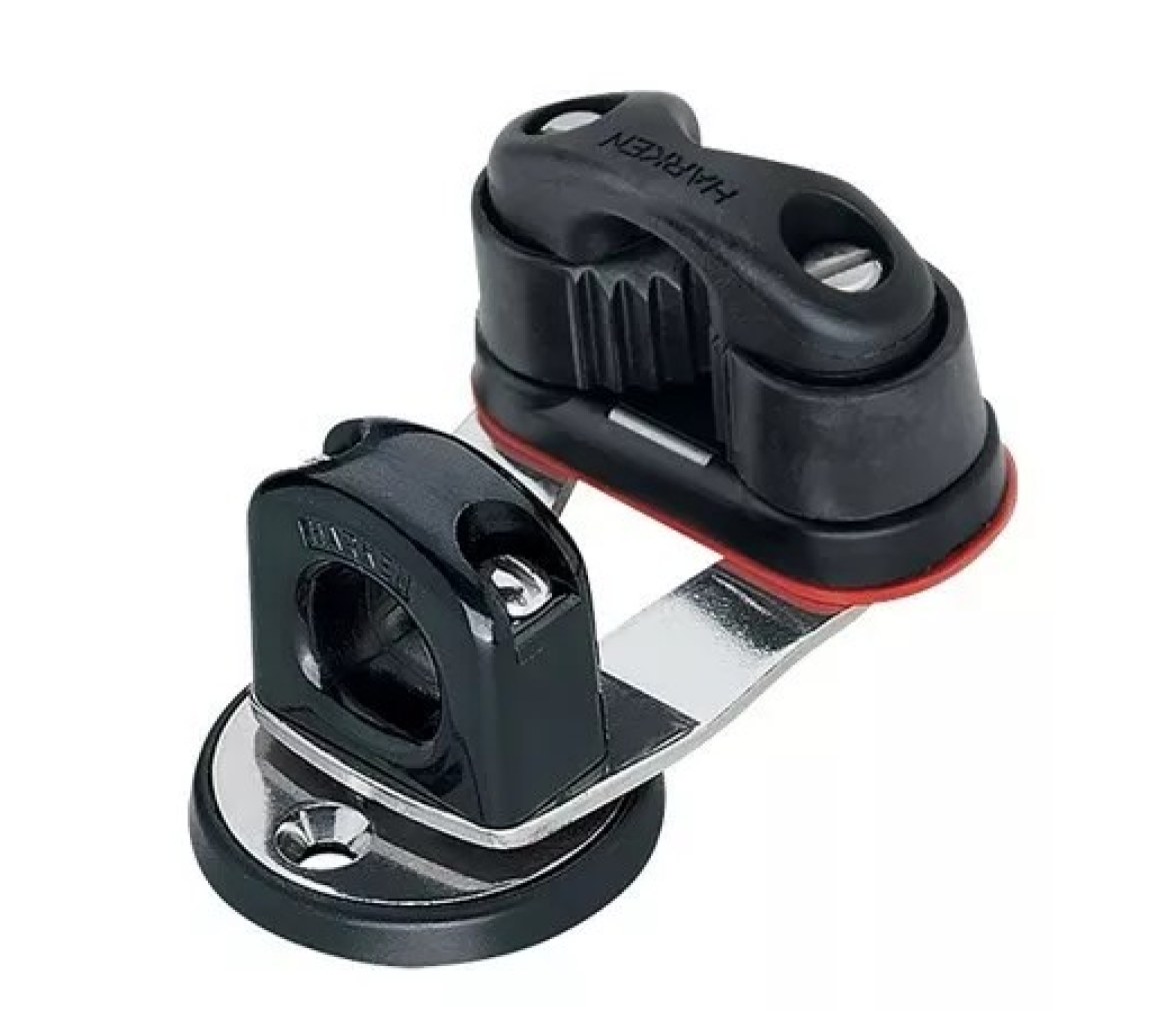 Harken 241 Mordaza de levas con roldana giratoria y ojo de buey