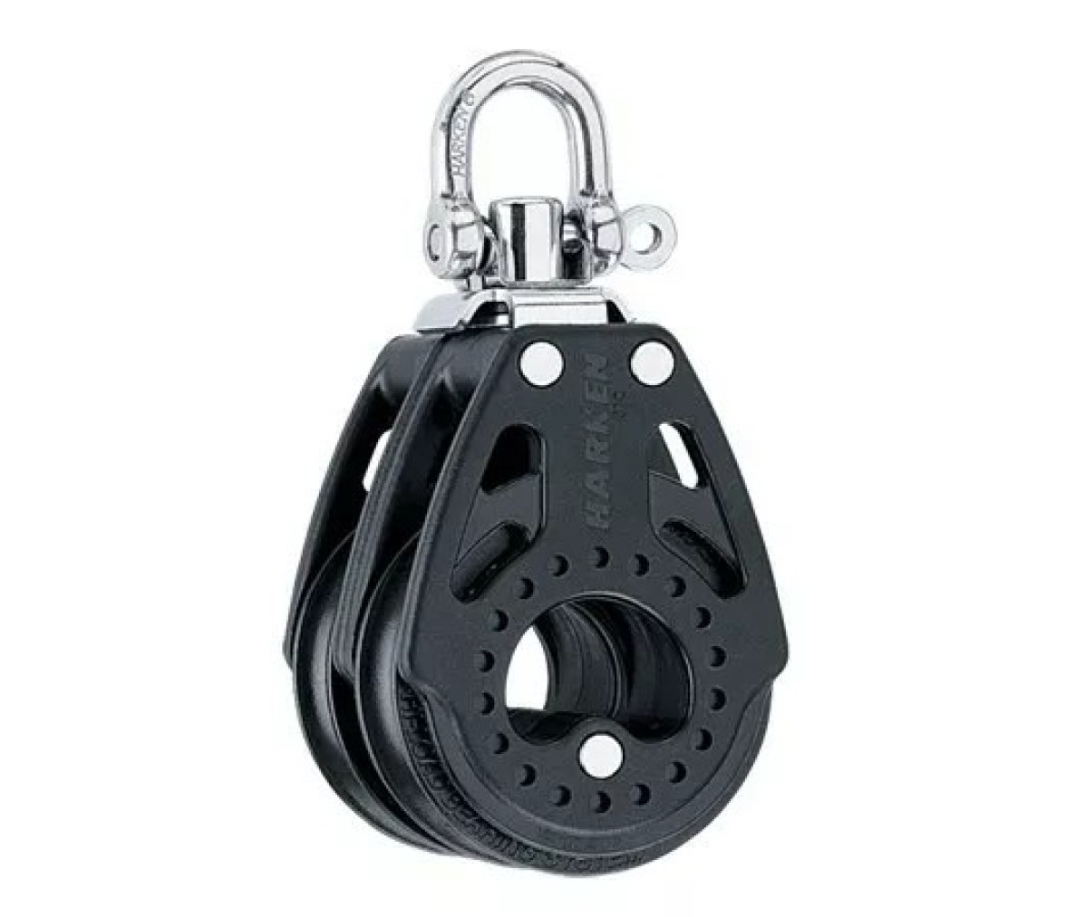 Harken 2602 Polea doble de 57 mm con giratoria