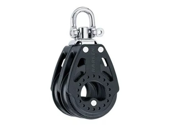 Harken 2602 Polea doble de 57 mm con giratoria