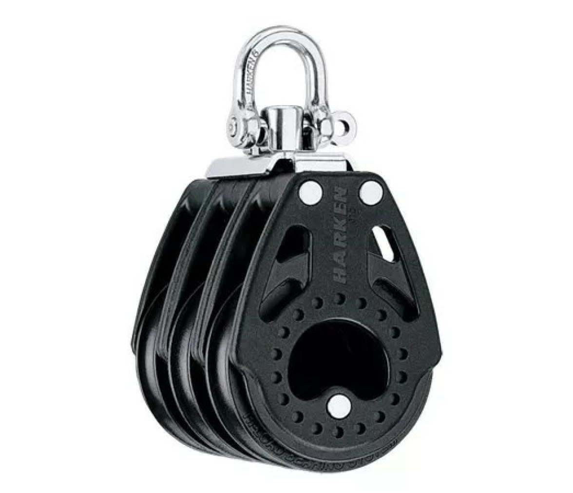 Harken 2604 Triple polea 57 mm con giratoria