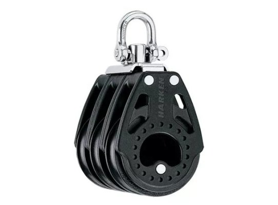 Harken 2604 Triple polea 57 mm con giratoria