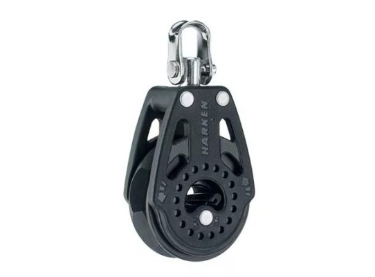 Harken 2608 Polea de violín con carraca y roldana de 40 mm