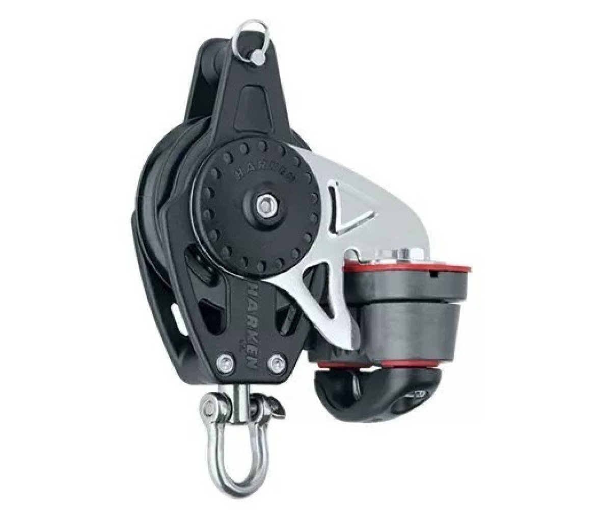Harken 2616 Polea de 57 mm con giratoria, gaza y mordaza de levas
