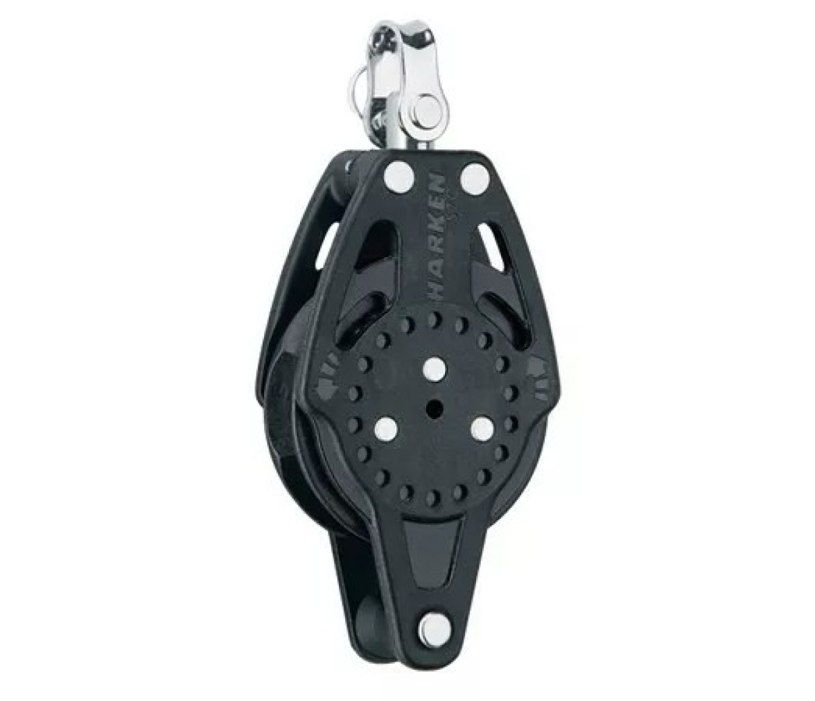 Harken 2626 Polea de violín Ratchamatic 57 mm con roldana y gaza
