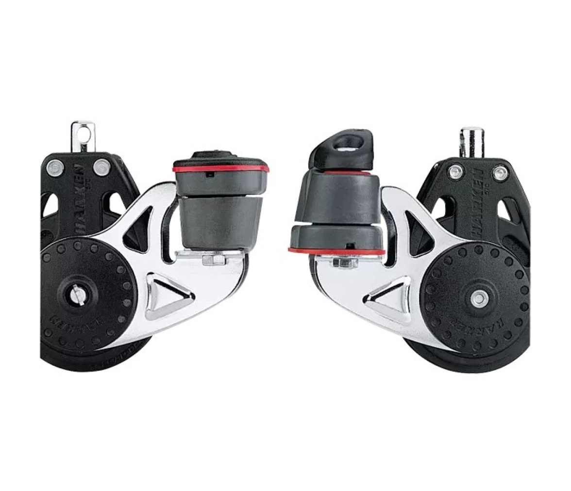 Harken 2628 Polea Ratchamatic 57 mm con roldana, gaza y mordaza