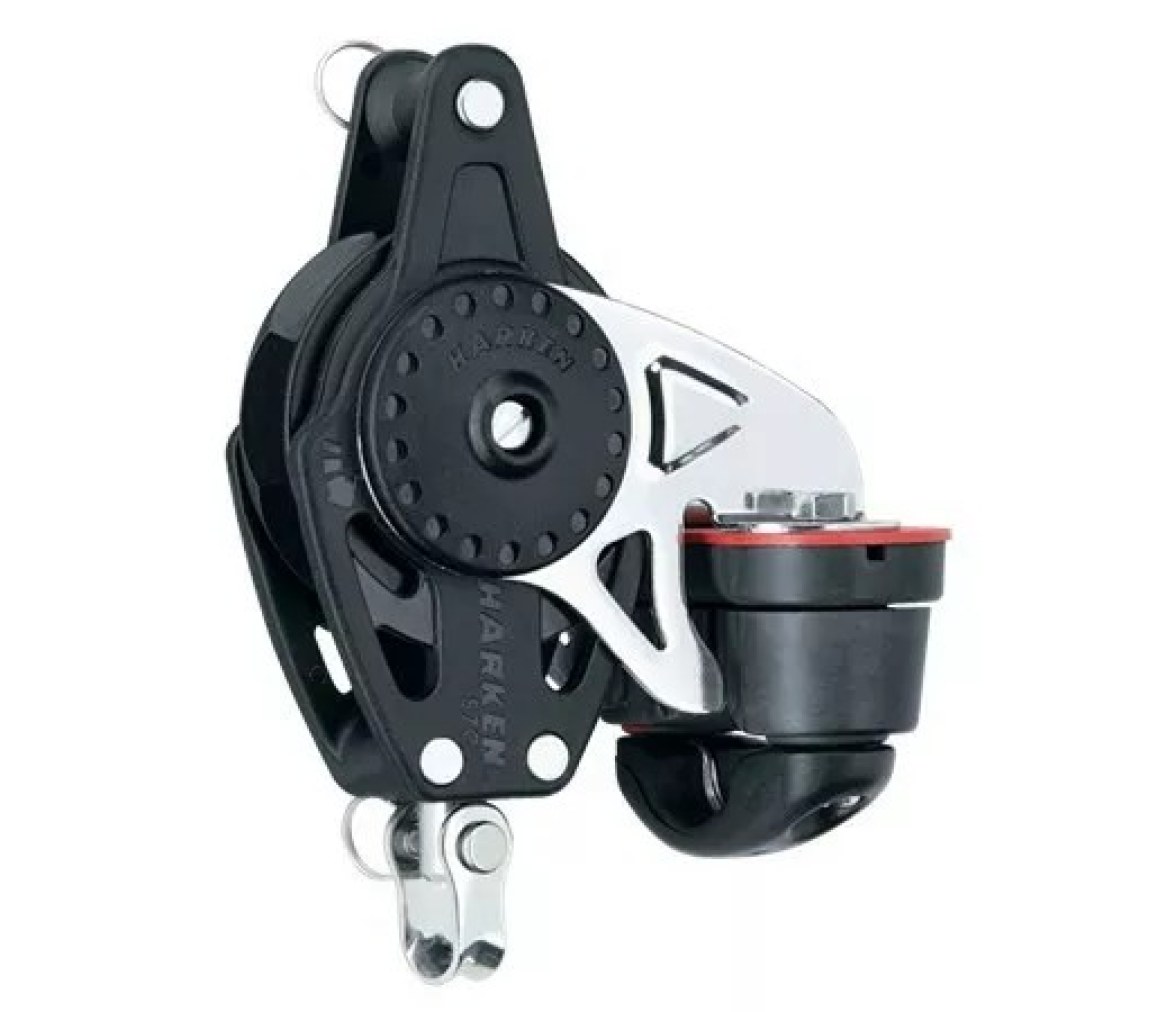 Harken 2628 Polea Ratchamatic 57 mm con roldana, gaza y mordaza