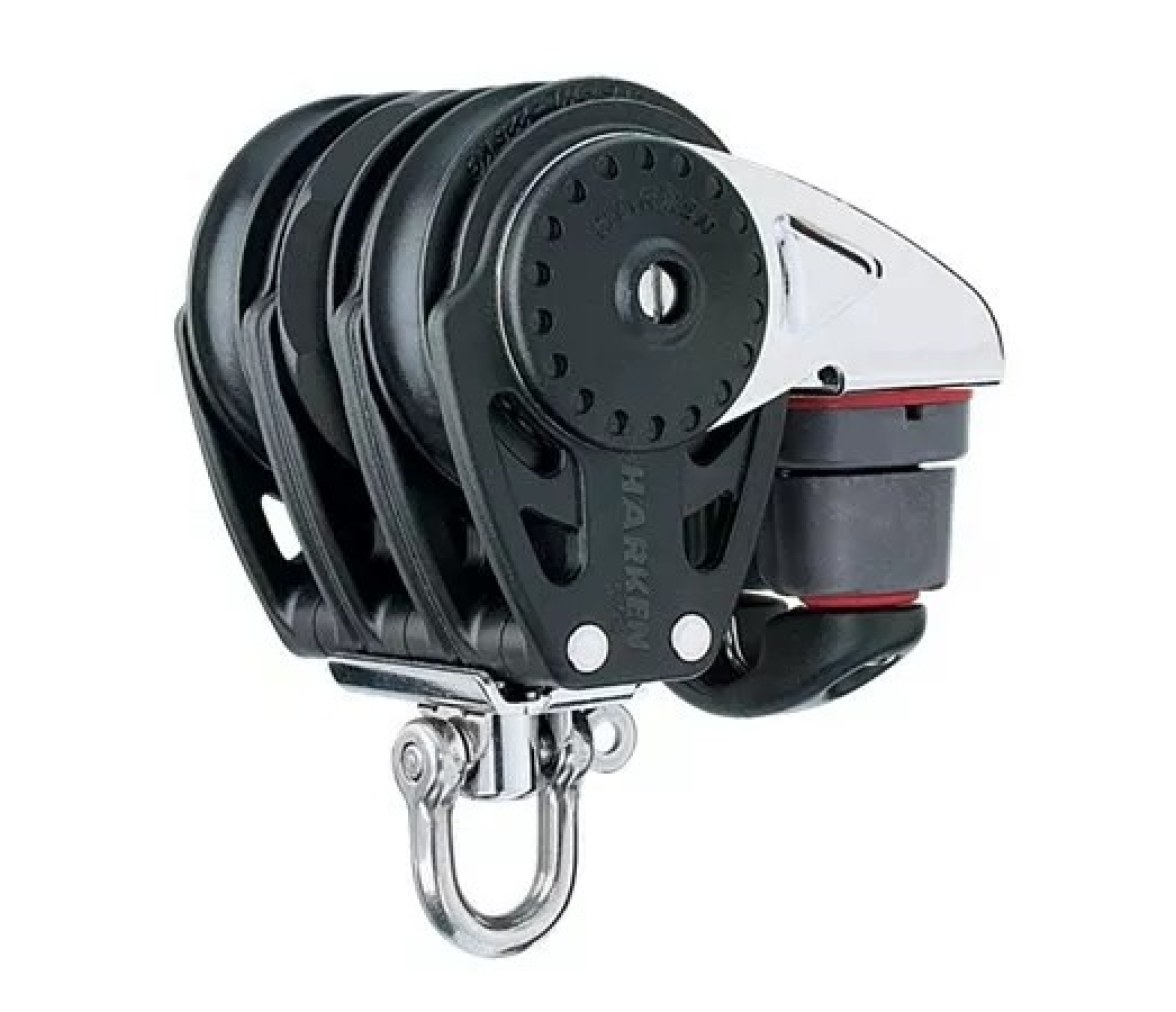 Harken 2629 Polea triple de carraca 57 mm con leva