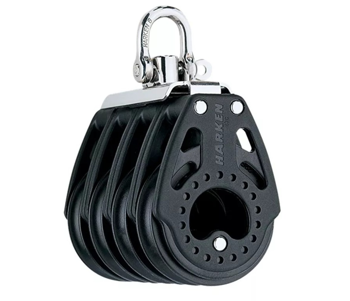 Harken 2631 Polea cuádruple 57 mm con giratoria