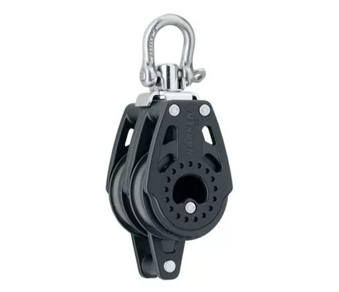 Harken 2639 Polea doble de 40 mm con roldana y gaza
