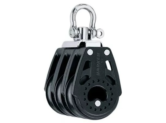 Harken 2640 Triple polea de 40 mm con giratoria