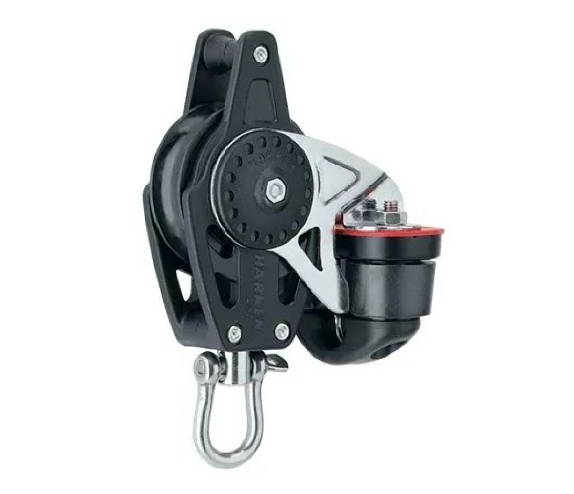 Harken 2646 Polea de 40 mm con roldana, gaza y mordaza de levas