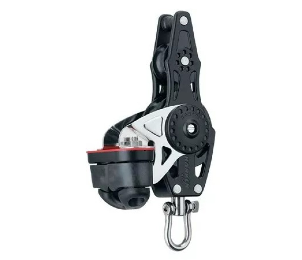 Harken 2658 Polea de violín 40 mm con roldana, gaza y mordaza de levas