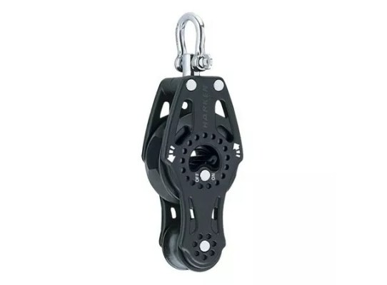 Harken 2673 57 mm fiddle ratchet block with swivel