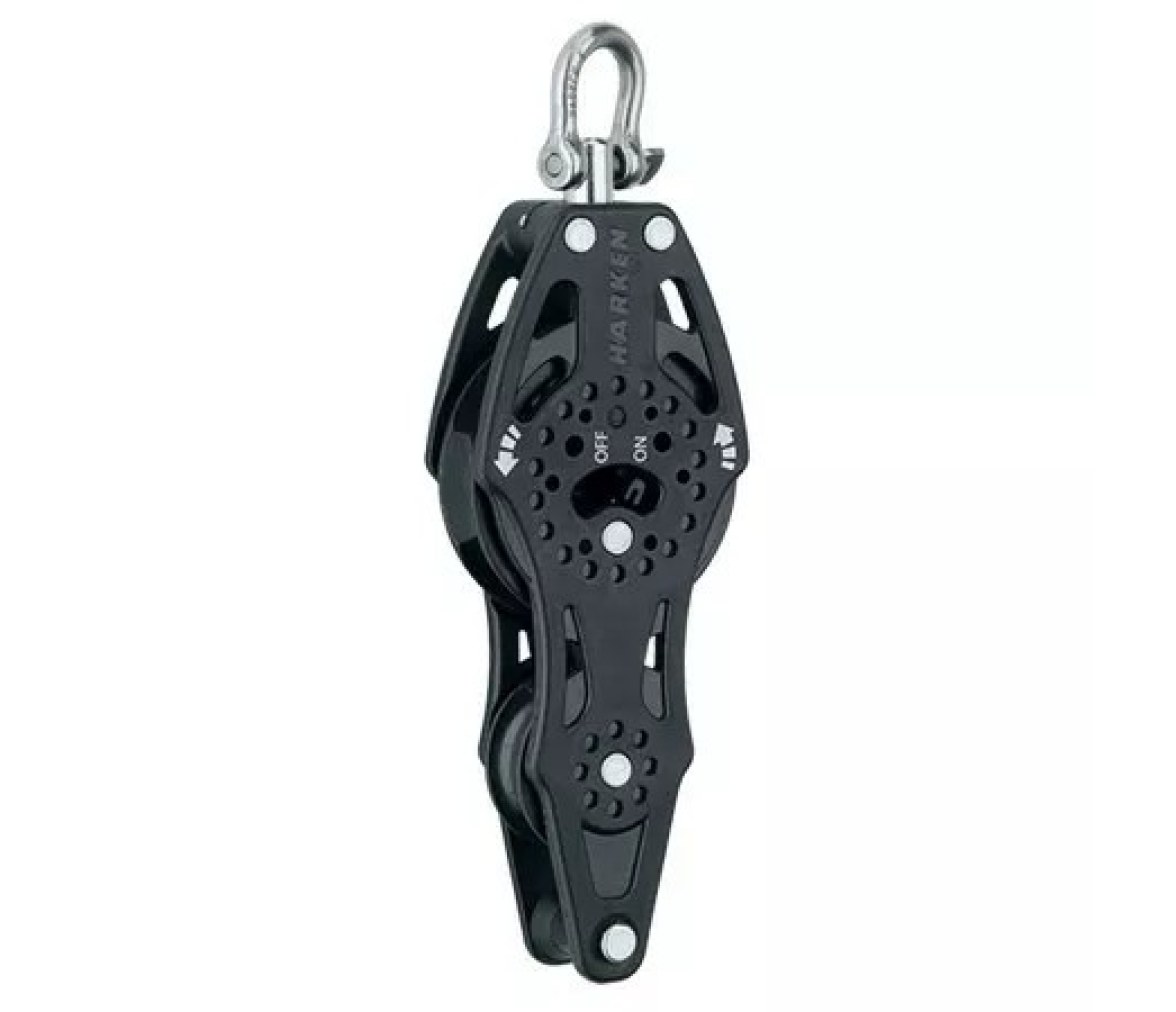 Harken 2674 Polea de violín con carraca 57 mm, giratoria y gaza