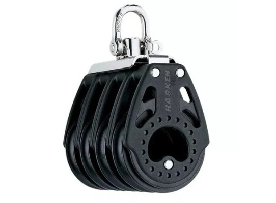 Harken 2677 Polea cuádruple 75 mm con giratoria