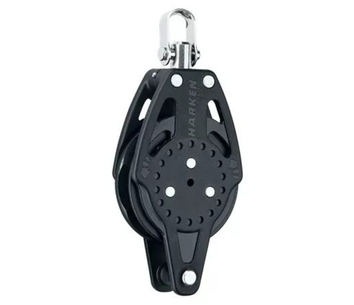 Harken 2681 Polea de carraca Ratchamatic 75 mm con giratoria y gaza