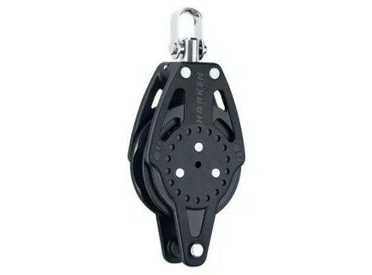 Harken 2681 Polea de carraca Ratchamatic 75 mm con giratoria y gaza