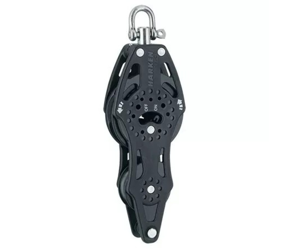 Harken 2695 Polea de violín de 75 mm con carraca, giratoria y gaza