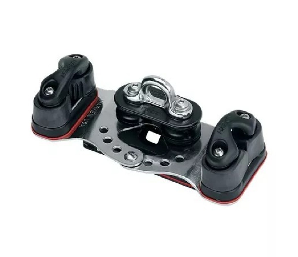Harken 2734HL Carro 1250 22 mm con roldanas fijas y mordazas de leva