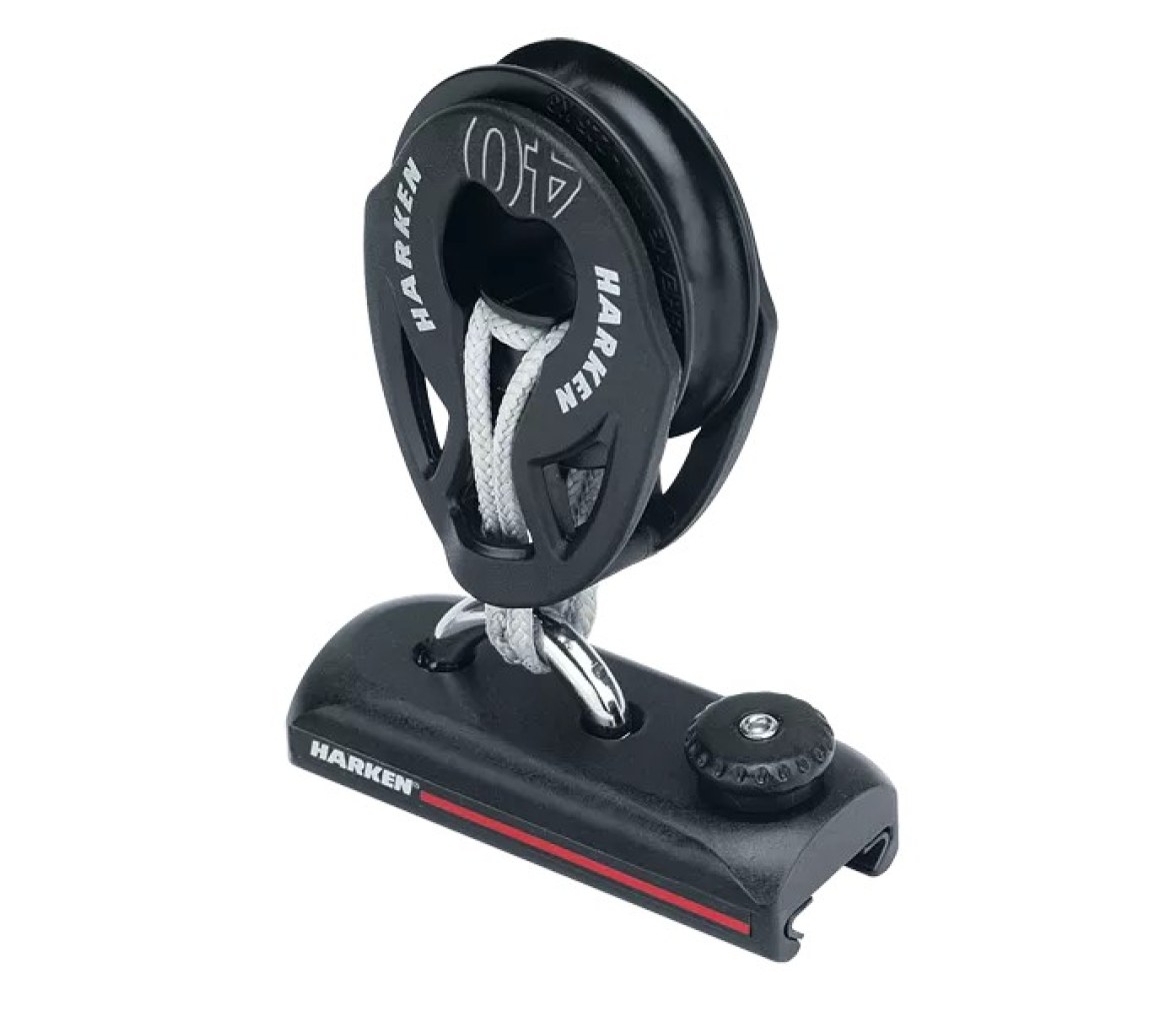 Harken 2750 Carro de escota 22 mm con tope de pasador y ojales