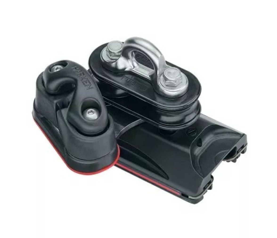 Harken 2757 Carro de escota 22 mm con roldanas pivotantes y mordaza de levas