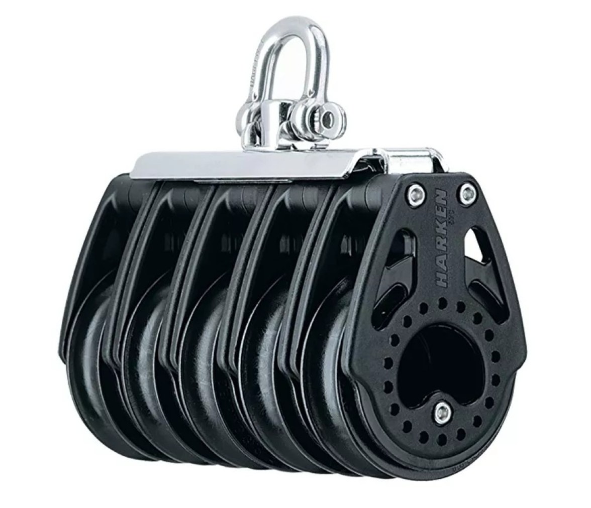 Harken 2762 Polea de 5 roldanas con giratoria de 57 mm