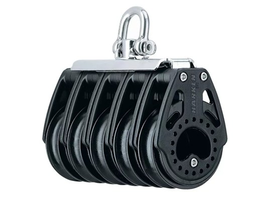 Harken 2762 Polea de 5 roldanas con giratoria de 57 mm