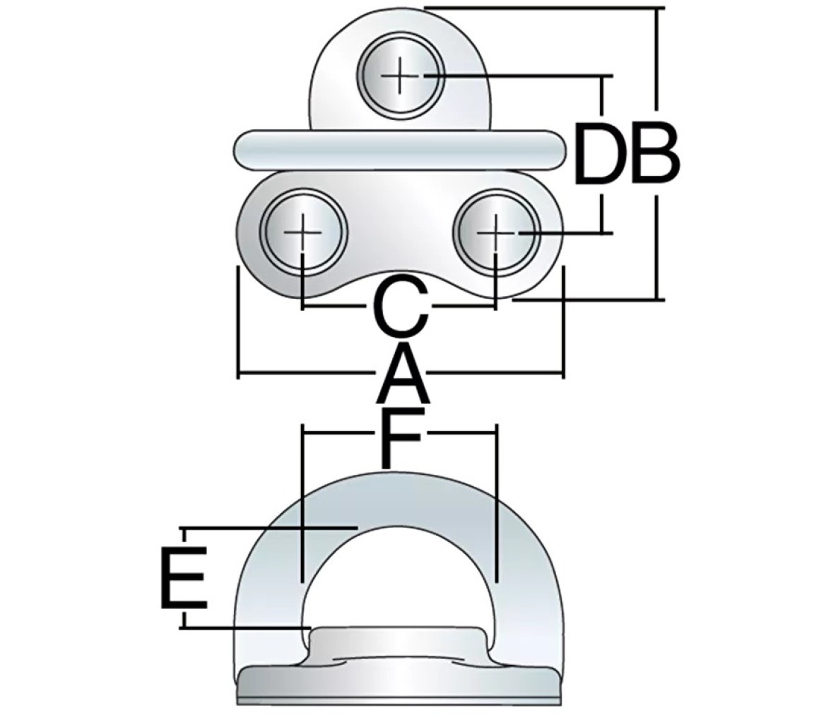 Harken 3207 Cáncamo plegable 6 mm