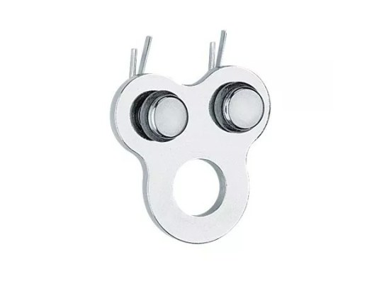 Harken 321 Polea de alambre 38 mm con placa partida para backstay