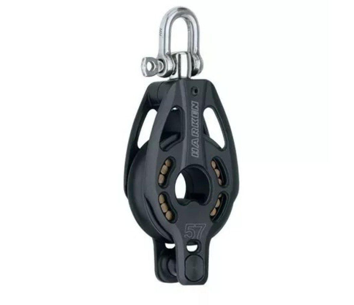 Harken 3216 Polea de 57 mm con giratoria y gaza