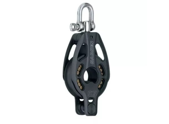 Harken 3216 Polea de 57 mm con giratoria y gaza