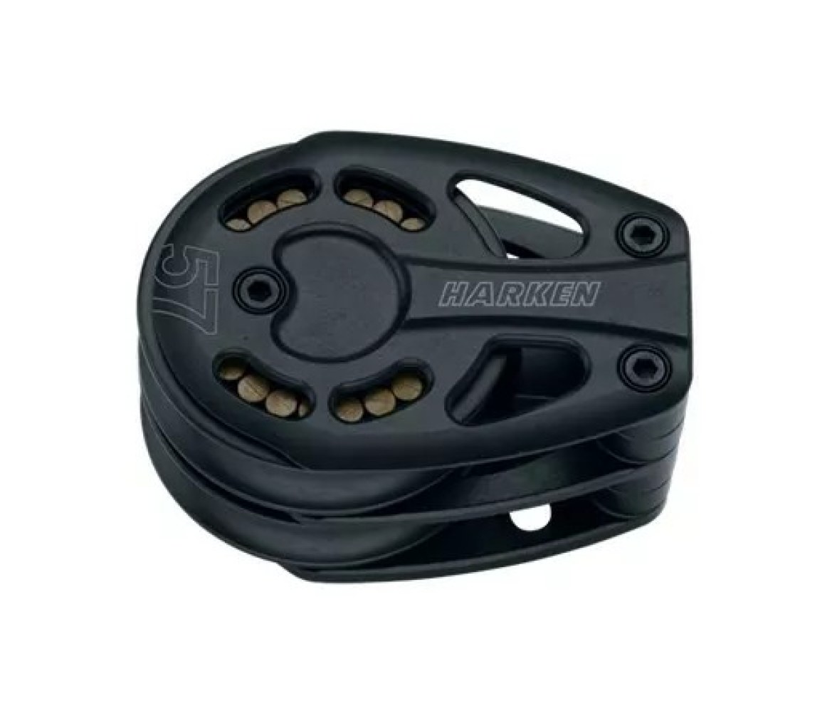 Harken 3222 Polea de pie doble de aluminio 57 mm