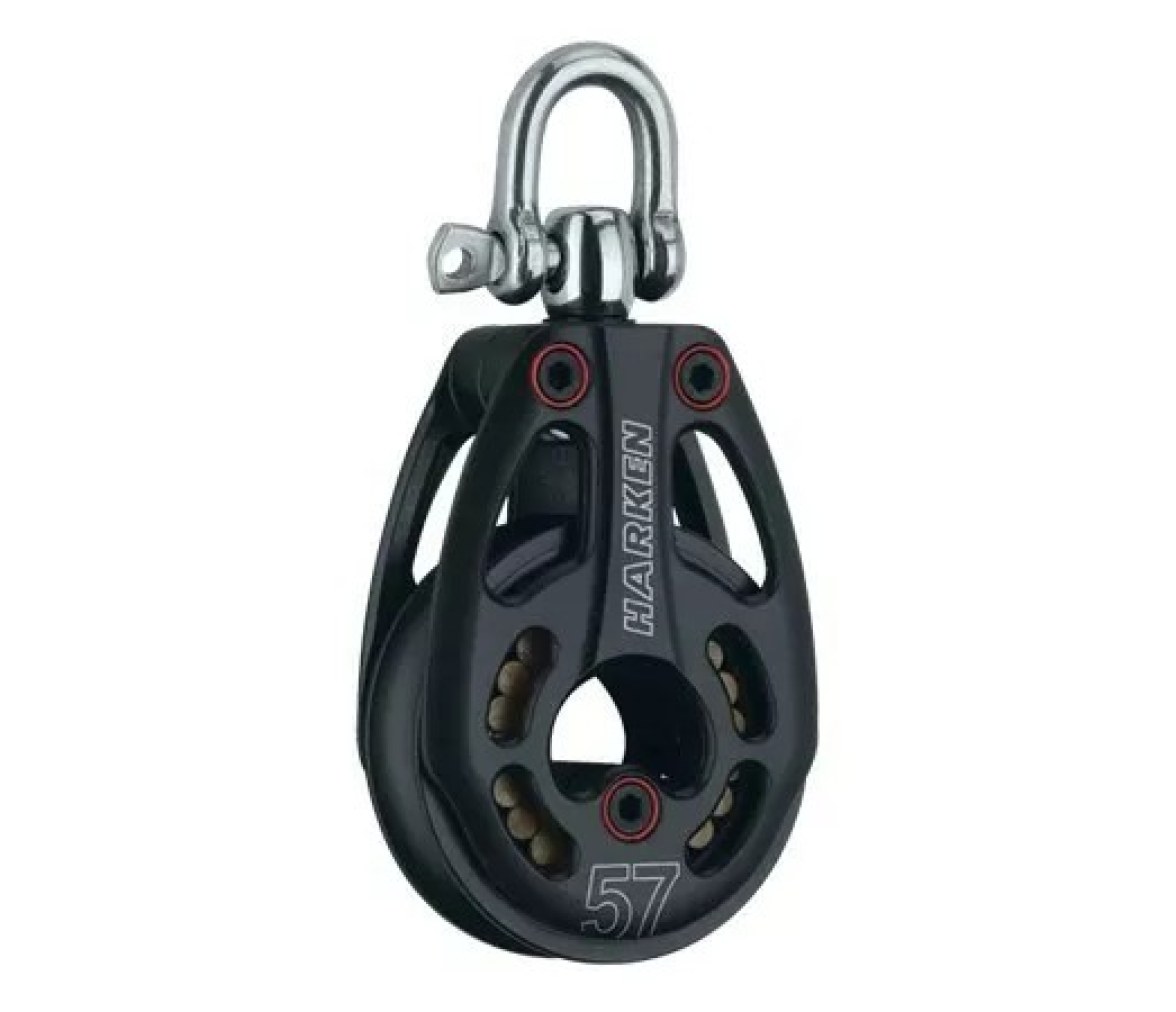 Harken 3226 Polea de aluminio 57 mm con giratoria