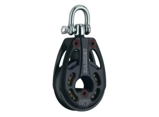 Harken 3226 Polea de aluminio 57 mm con giratoria