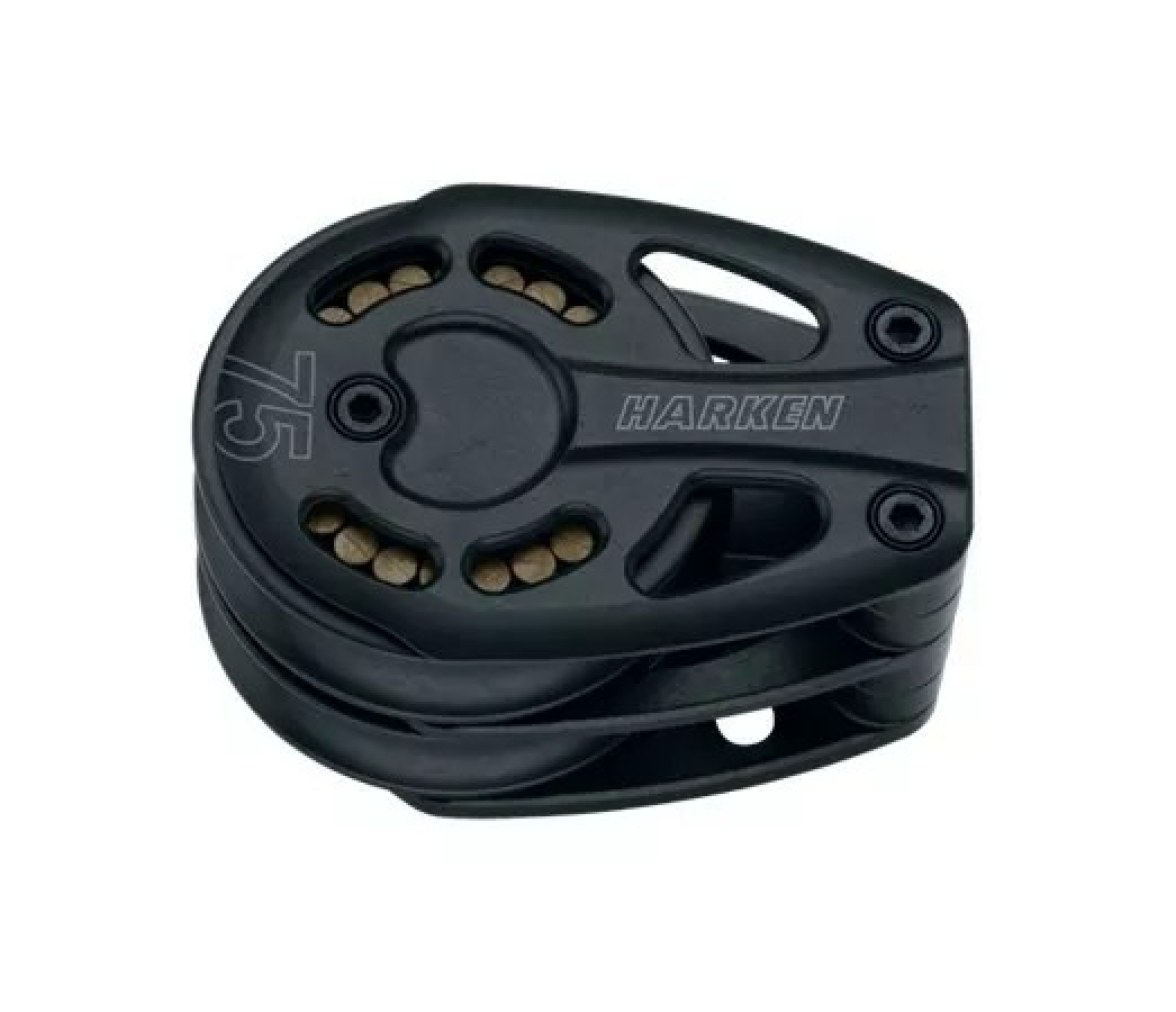 Harken 3235 Polea de pie doble de aluminio 75 mm
